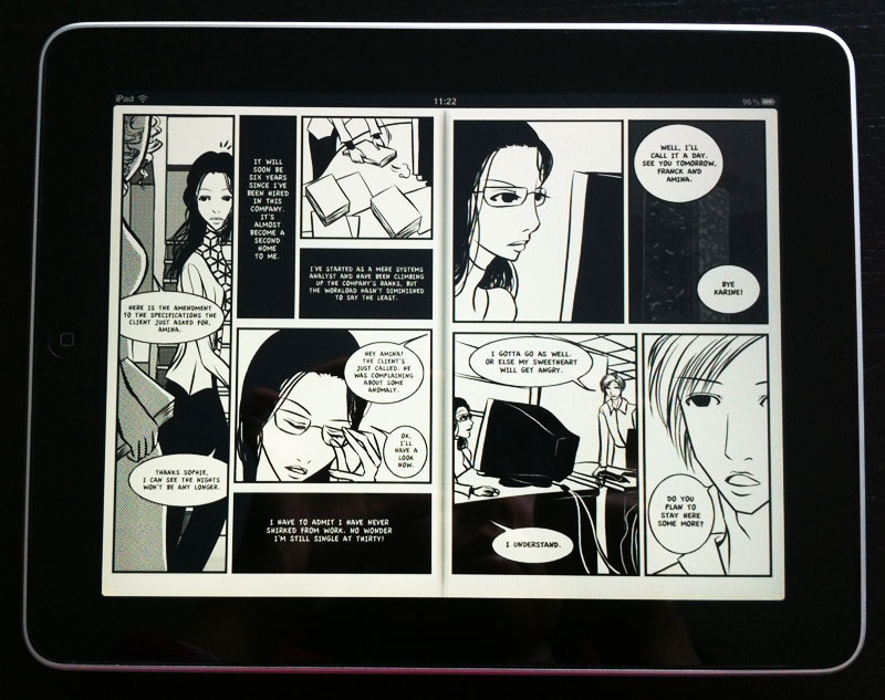 Workaholic English edition - on iPad - 2 pages