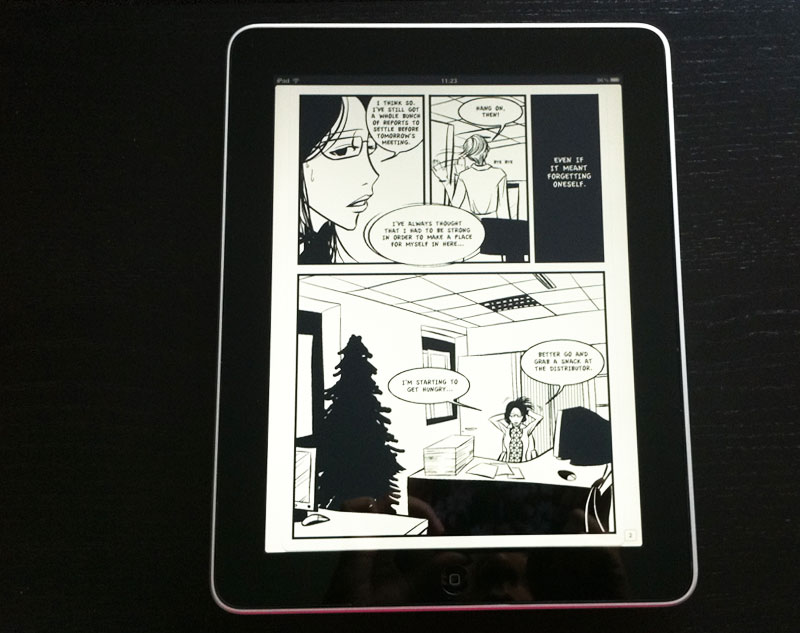 Workaholic English edition - on iPad - 1 page