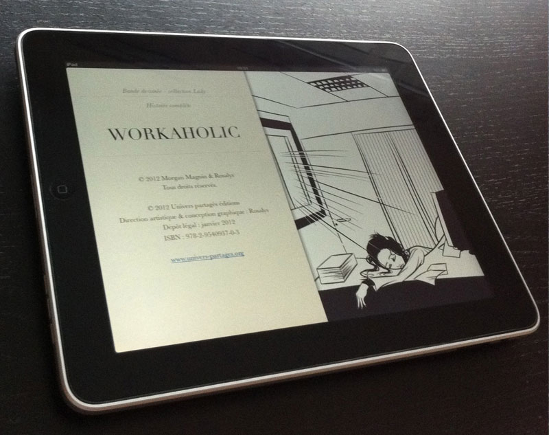 Workaholic - sur iPad - page de garde