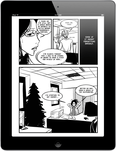 Workaholic - on iPad - 1 page