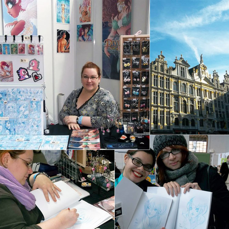 Dédicaces de Divines au festival "Japan expo Belgium" (Bruxelles, BELGIQUE) : 01-03 Nov 2013 