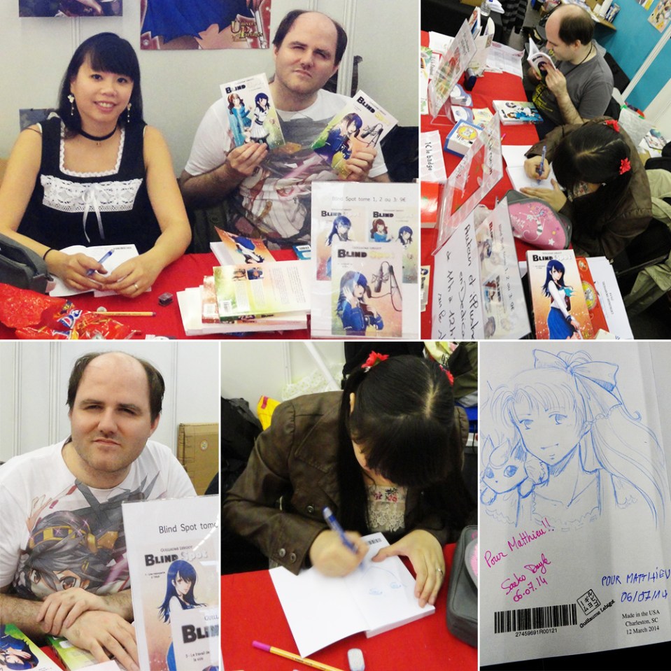 Dédicaces Guillaume Lebigot & Saeko Doyle à Japan expo (Paris/Villepinte, FRANCE) : 4-6 Jui 2014